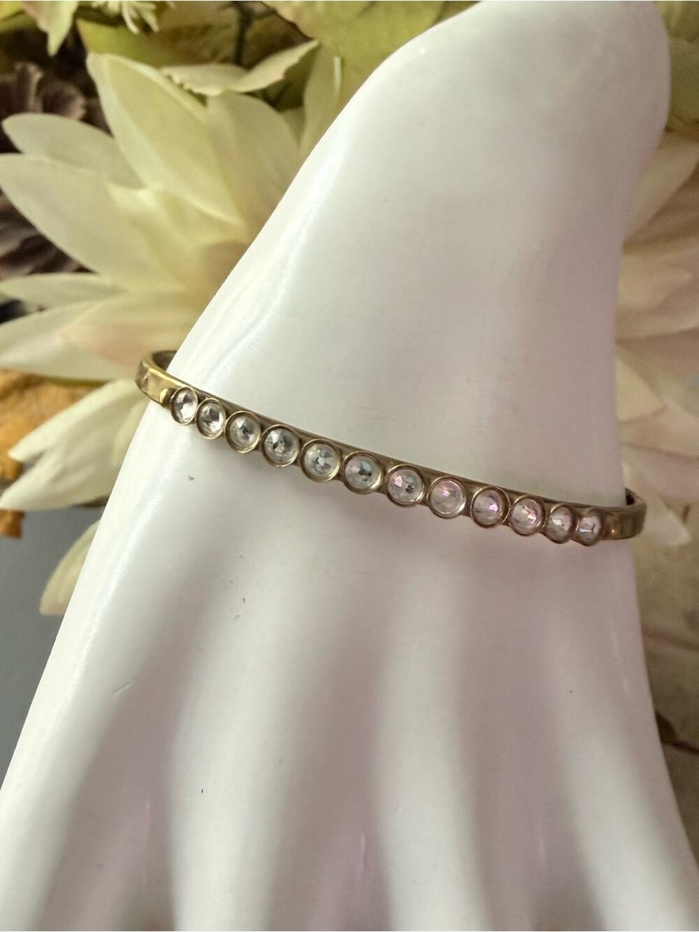 Sorrelli Crystal Brass Tome Cuff Bracelet